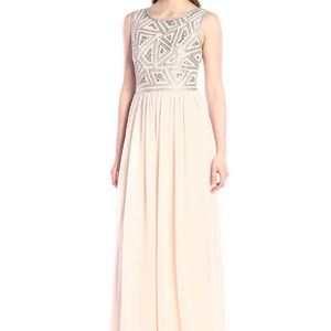 Adrianna Papell women's sleeveless bodice gown